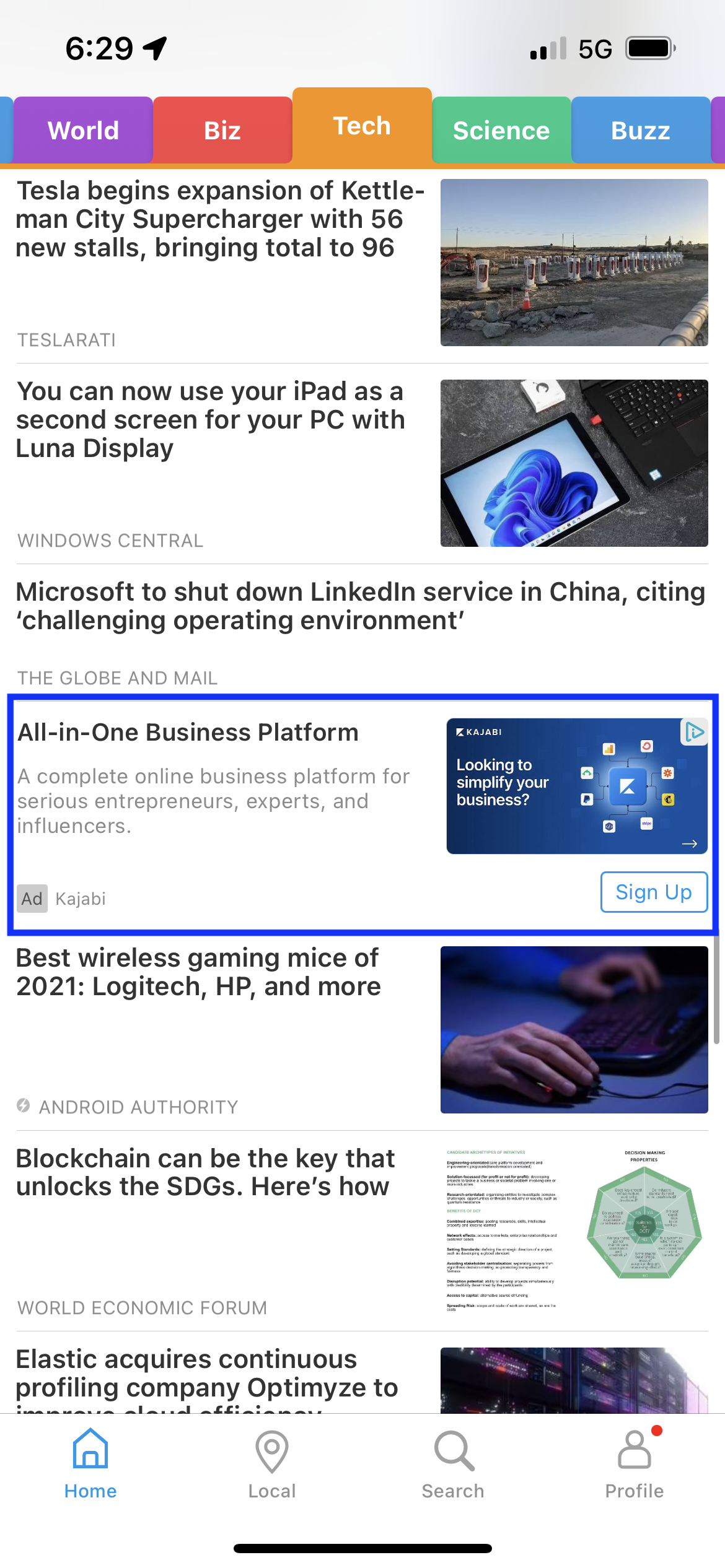 SmartNews _ Native Ad example