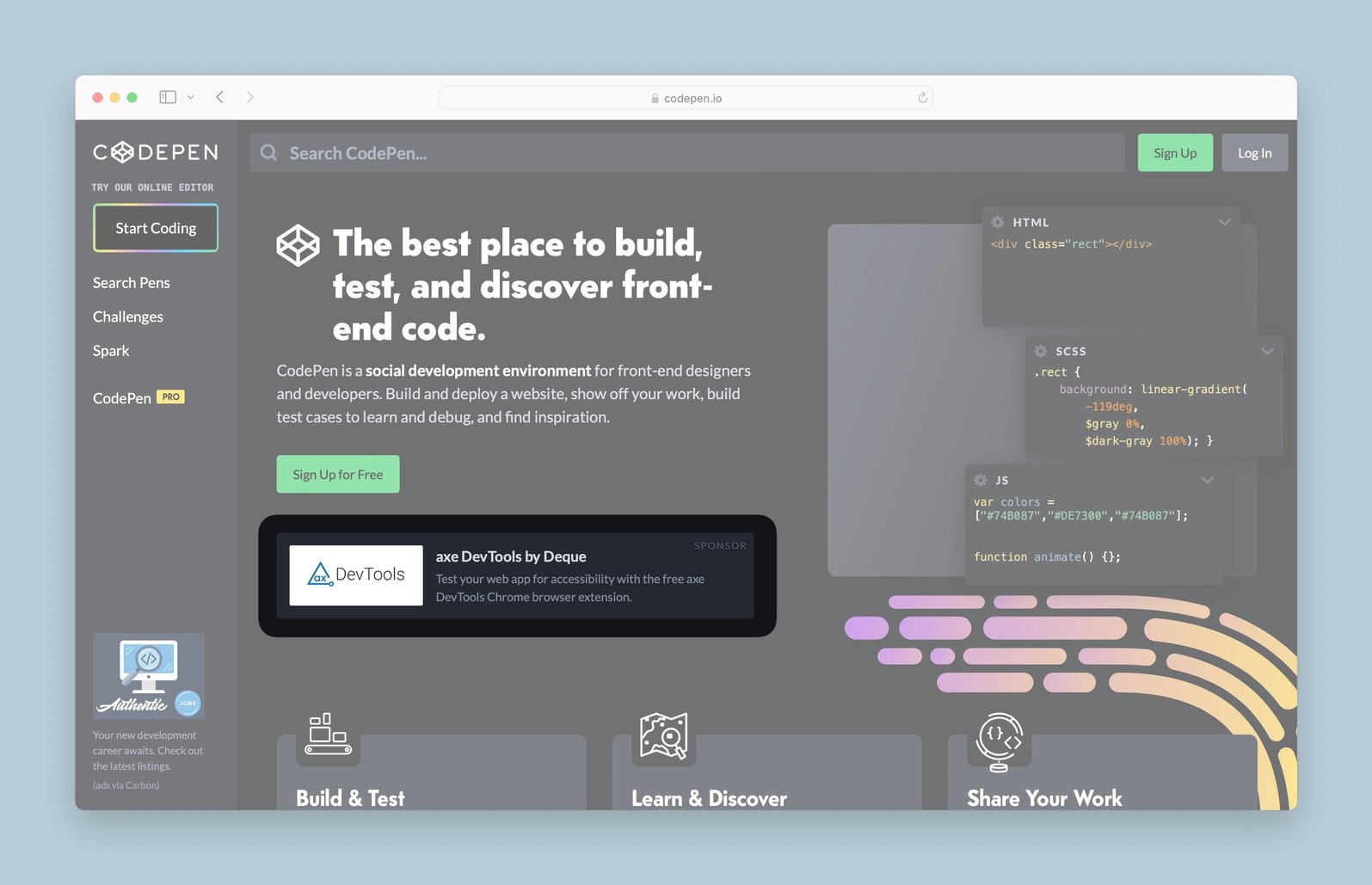 CodePen Advertising Solutions | BuySellAds